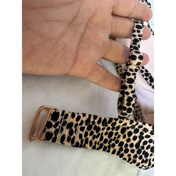 Leopard Print Women’s Swimsuit Bra Size 34B Shade & Shore Underwire Adju… - Picture 11 of 12